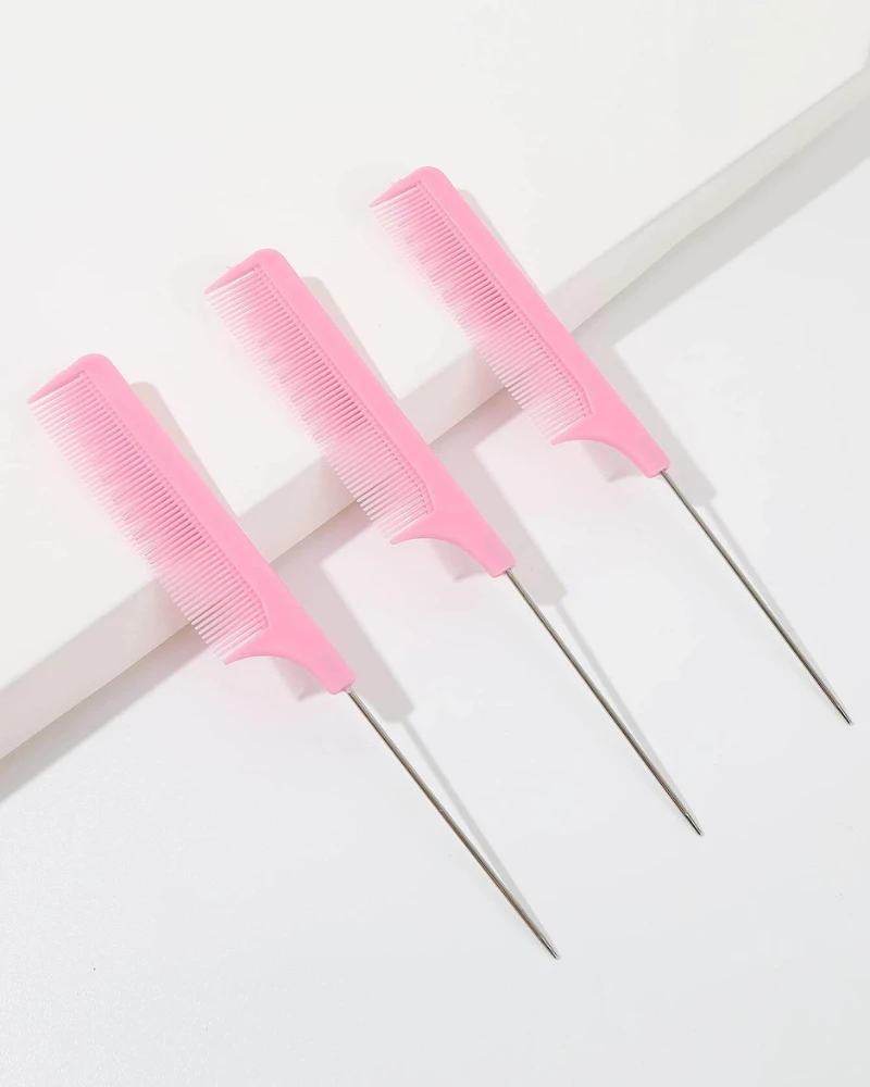 3 Pack Rat Tail Comb Set